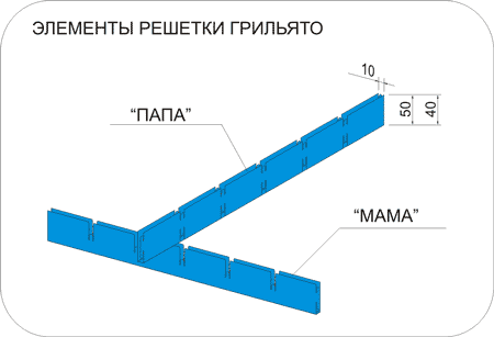 Принцип сборки подвесного решетчатого потолка грильято Люмсвет. Сделать заказ.