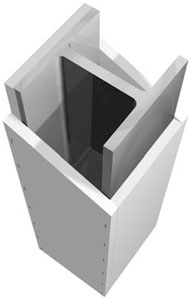 Один из примеров облицовки металлической балки огнезащитным материалом Glasroc F