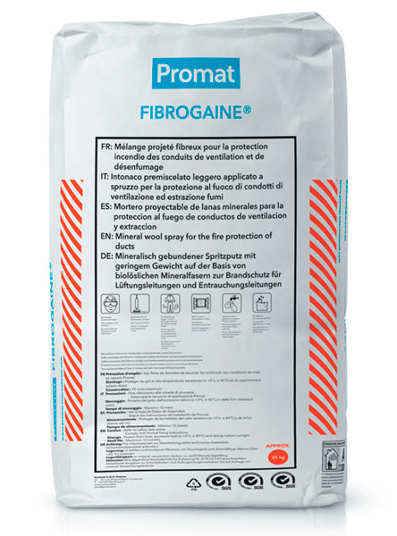 Вид упаковки огнезащитного состава Promat Фиброгейн (Fibrogaine)
