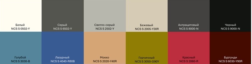 Стандартные цвета акустических стеновых панелей Ветонит Акусто Ударопрочный Тексона
