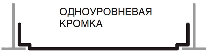 Вид кассеты с одноуровневой кромкой, металлического подвесного потолка Албес с открытой подвесной системой Вид кассеты с одноуровневой кромкой, металлического подвесного потолка Албес с открытой подвесной системой