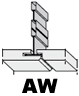 Кромка AW подвесного минерального потолка AMF Кромка AW подвесного минерального потолка AMF